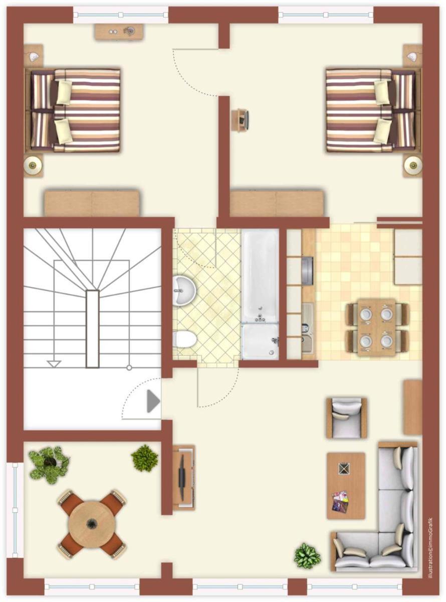 Promenadenblick/Captains-Suite 罗斯托克 外观 照片